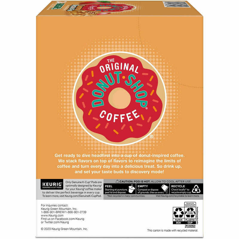 The Original Donut Shop® K-Cup Caramel Apple Pie Coffee, Compatible with Keurig Brewer, Light, 24/Box (GMT8101) Box of 24