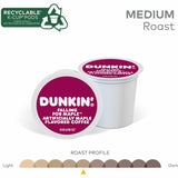 Dunkin' Donuts® K-Cup Falling for Maple Artificially Maple Flavored Coffee, Compatible with Keurig Brewer, Medium, 22/Box (GMT1478) Box of 22