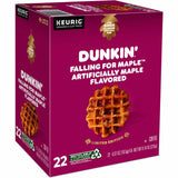 Dunkin' Donuts® K-Cup Falling for Maple Artificially Maple Flavored Coffee, Compatible with Keurig Brewer, Medium, 22/Box (GMT1478) Box of 22