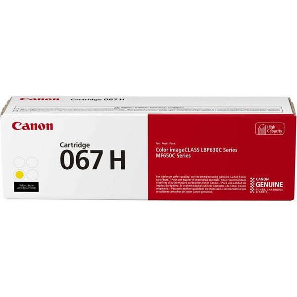 Canon 5103C001 (067H) High-Yield Toner, 5,500 Page-Yield, Yellow (CNMCRTDG067HYW)