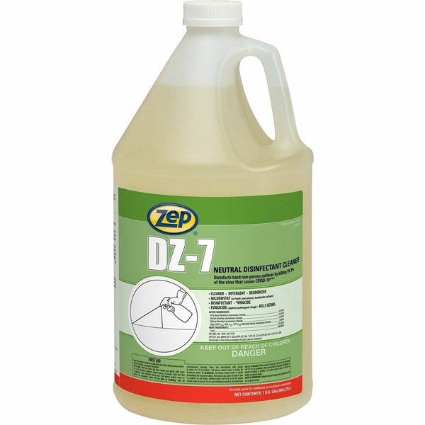 Zep Commercial DZ-7 Neutral Disinfectant Cleaner, 128 fl oz (4 quart) (ZPE752023) Each