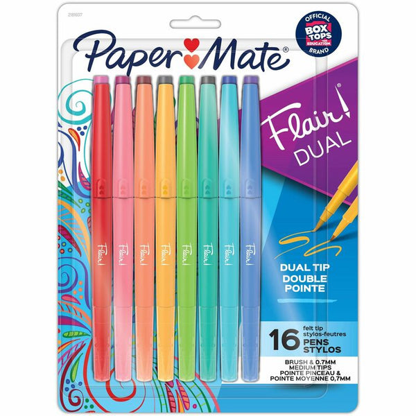 Paper Mate Flair Duo Pens (PAP2181607) Pack of 16