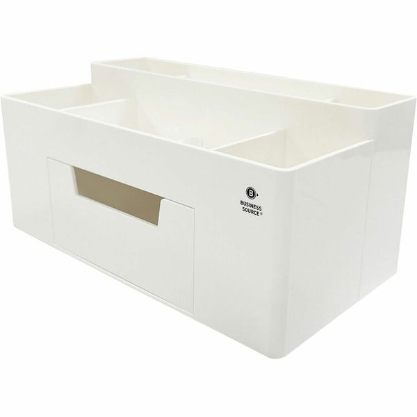 Business Source Multi-Grid Desktop Organizer, 7 Compartment(s), 1 Drawer(s), 3.9" Height x 8.9" Width x 4.8" Depth (BSN11879) Each
