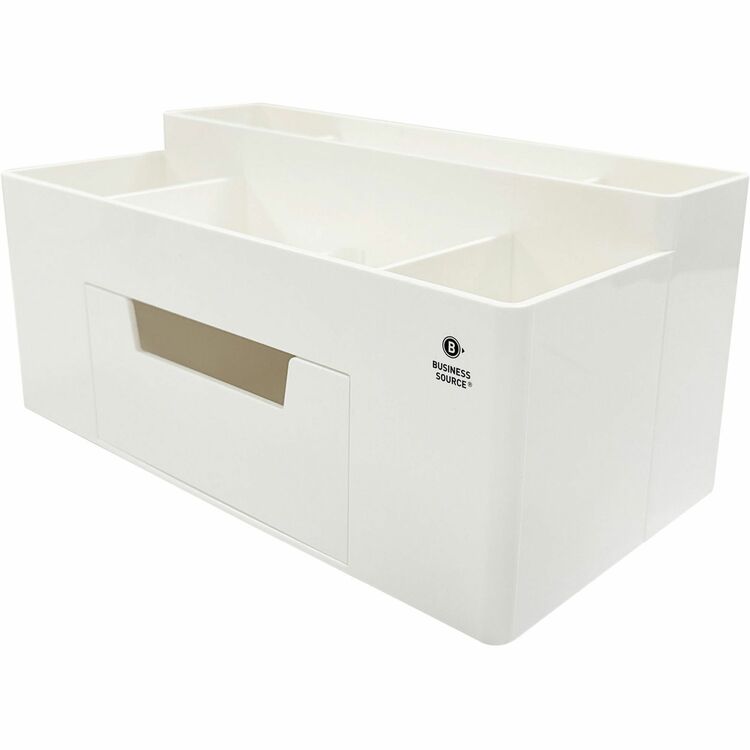Business Source Multi-Grid Desktop Organizer, 7 Compartment(s), 1 Drawer(s), 3.9" Height x 8.9" Width x 4.8" Depth (BSN11879) Each