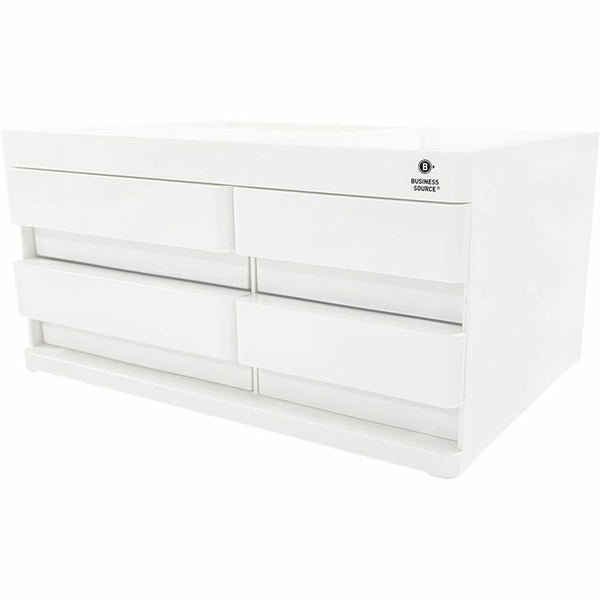 Business Source Multi-Drawer Desktop Organizer, 4 Compartment(s), 4 Drawer(s), 5.2" Height x 10.4" Width x 7.4" Depth (BSN11882) Each