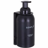 SOAP2O Ceramic Soap Bottle, 11.83 fl oz Capacity, Eco-friendly, Wall Mountable, Counter Mountable, Black (SOAS2O350BD) Each