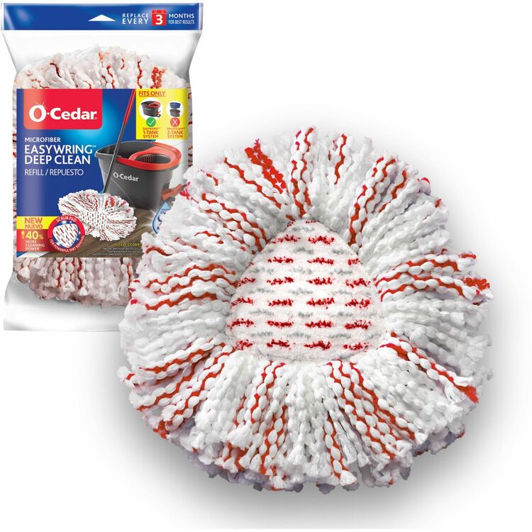 O-Cedar EasyWring Spin Mop Refill, MicroFiber (FHP170500) Each