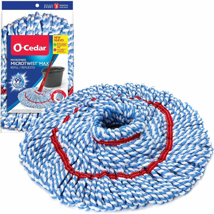 O-Cedar MicroTwist MAX Mop Refill, MicroFiber, Multi, 1Each (FHP170640) Each