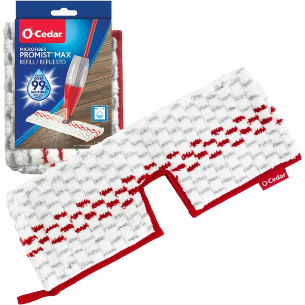 O-Cedar ProMist MAX Microfiber Spray Mop Pad, MicroFiber, White (FHP163113) Each