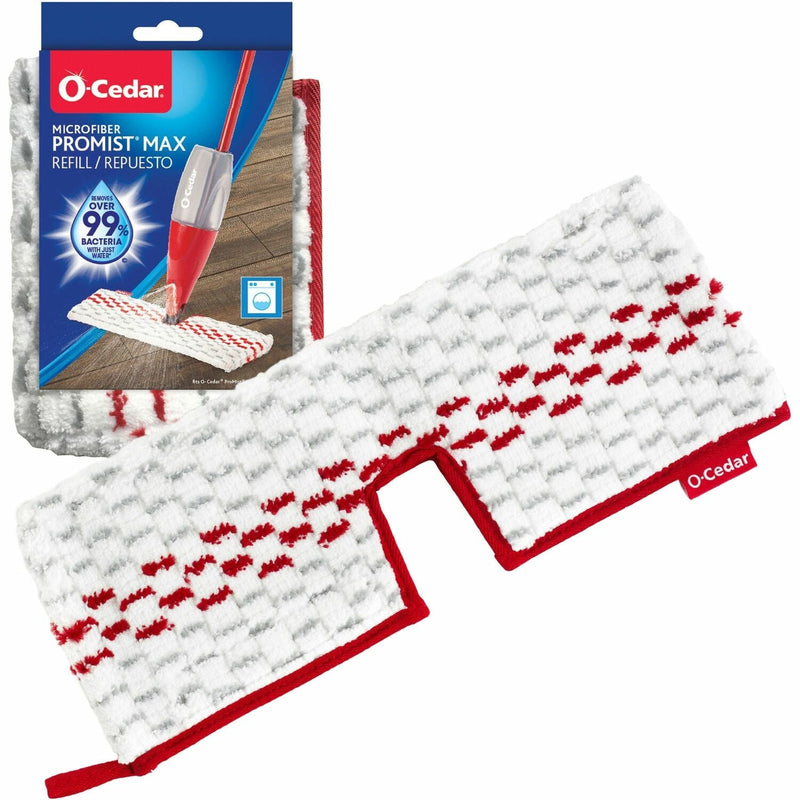 O-Cedar ProMist MAX Microfiber Spray Mop Pad, MicroFiber, White (FHP163113) Each