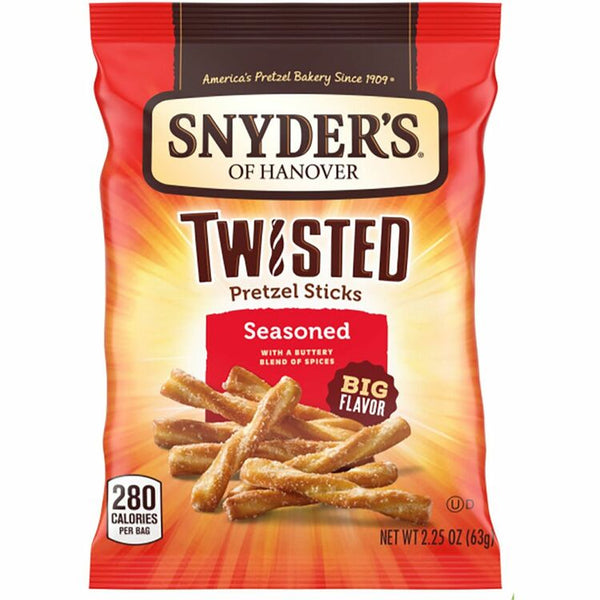 Office Snax Pretzels, Seasoned, 2.25 oz Bag, 36/Carton (OFX14750) Case of 36
