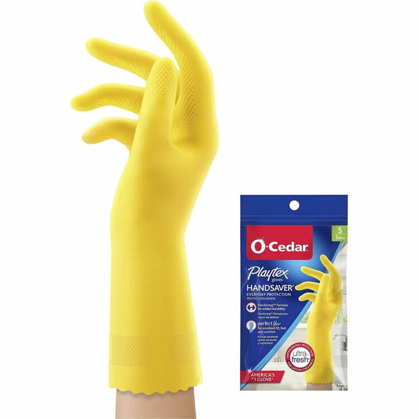 O-Cedar Playtex Handsaver Gloves, Small Size, Yellow, 1 Pair (FHP163677) 1 Pair