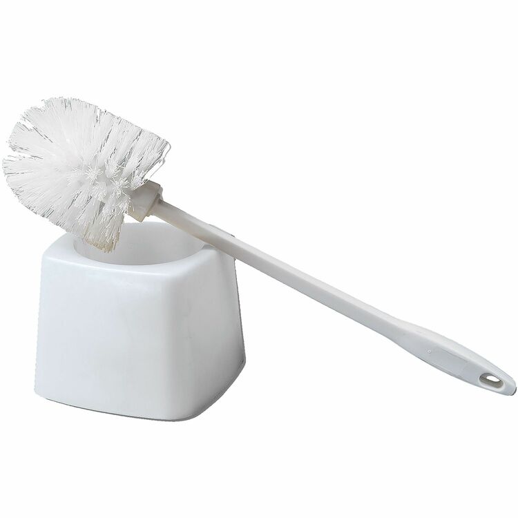 Vileda Professional Professional Plastic Bowl Brush and Holder, White (VLD134760) Each