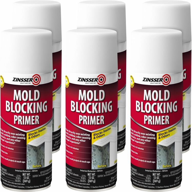 Zinsser Mold Killing Primer, 6/Carton, White (RST287512CT) Case of 6
