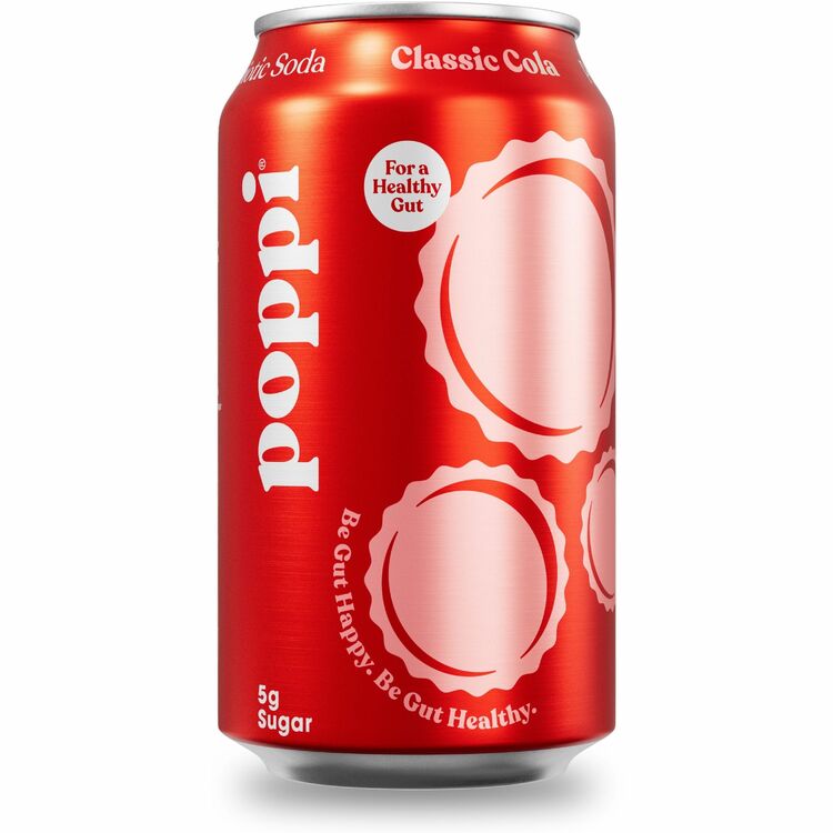 Poppi Prebiotic Soda, Ready-to-Drink, 12 fl oz (355 mL), 12/Carton (POI50010) Case of 12
