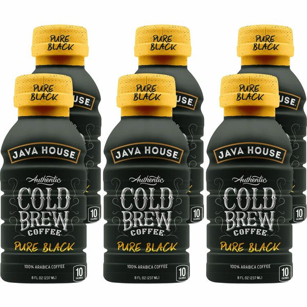 Splenda Cold Brew Colombian Black Coffee Bottles, 8 fl oz, 6/Box (SNHFC109080) Box of 6