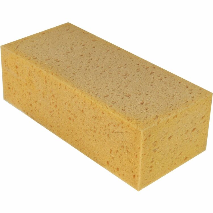 Unger Fixi-Clamp Sponge, 8.5" x 4" x 2.75", Yellow, 10/Carton (UNGSP010CT) Case of 10