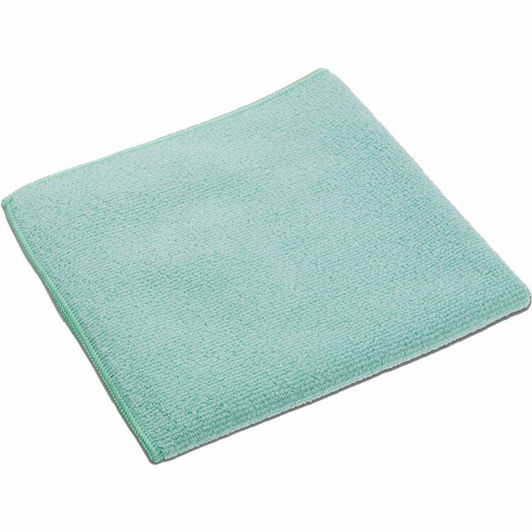 Vileda Professional MicroTuff Microfiber Cloths, Cloth, 14" Width x 14" Length, 20/Pack, Green (VLD166942) Pack of 20