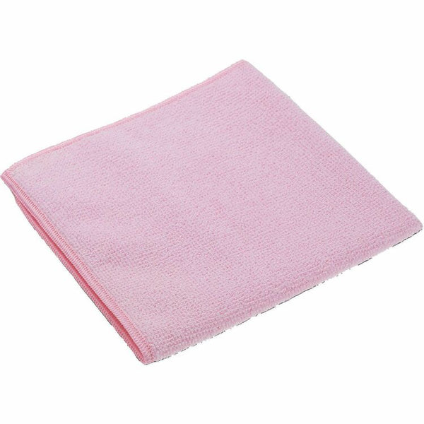Vileda Professional MicroTuff Microfiber Cloths, Cloth, 14" Width x 14" Length, 5/Pack, Red (VLD166946) Pack of 5