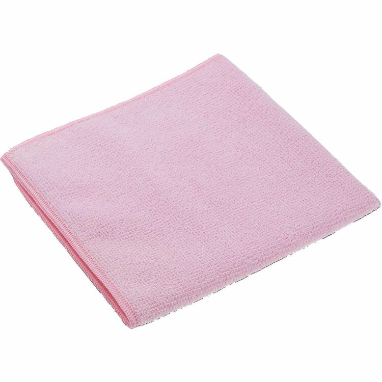 Vileda Professional MicroTuff Microfiber Cloths, Cloth, 14" Width x 14" Length, 5/Pack, Red (VLD166946) Pack of 5
