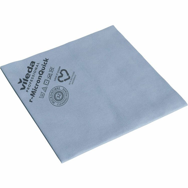 Vileda Professional MicronQuick Microfiber Cloths, Cloth, 14.96" Width x 15.75" Length, Blue (VLD170605) Pack of 5