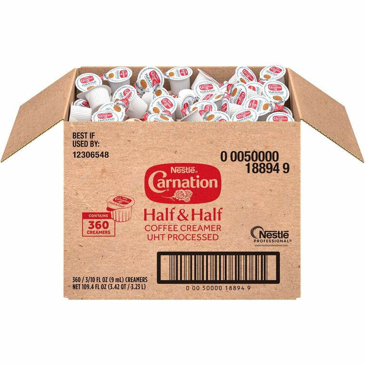 Carnation Half & Half, 0.304 oz Cups, 360/Carton (NES18894) Case of 360