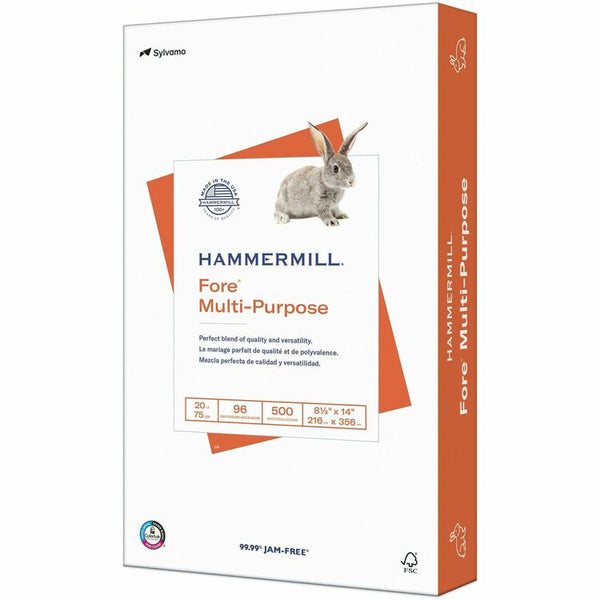 Hammermill Fore Multi-Purpose 20 lb. Paper, 96 Brightness, 90% Opacity, 8 1/2" x 14" (HAM103291CT)