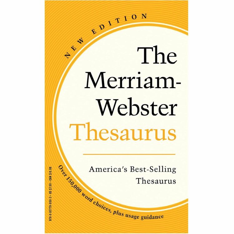 Merriam-Webster Paperback Thesaurus Printed Book, 150000 Pages, Book (MER0983) Each