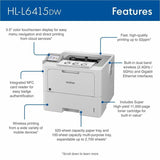 Brother HL-L6415DW Desktop Wireless Laser Printer (BRTHLL6415DW) Each