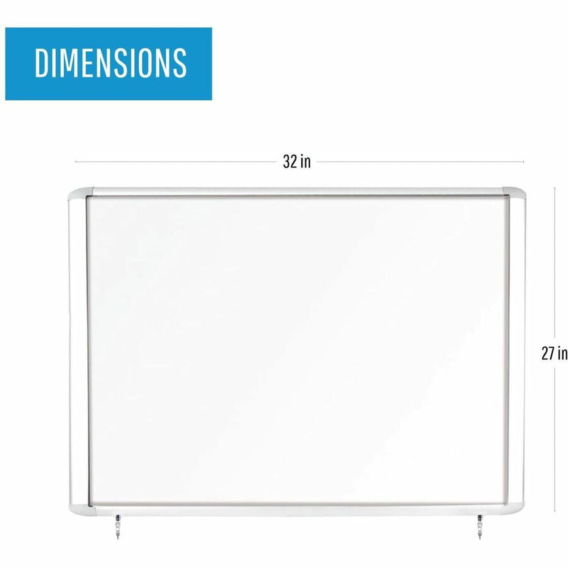 MasterVision Water-Resistant Enclosed Dry-Erase Board, 30" (2.5 ft) Width x 26.5" (2.2 ft) Height (BVCVT340609760) Each