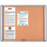 MasterVision Water-Resistant Enclosed Corkboard, 30" Board Height x 26.50" Board Width x 0.70" Board Depth (BVCVT340601760) Each