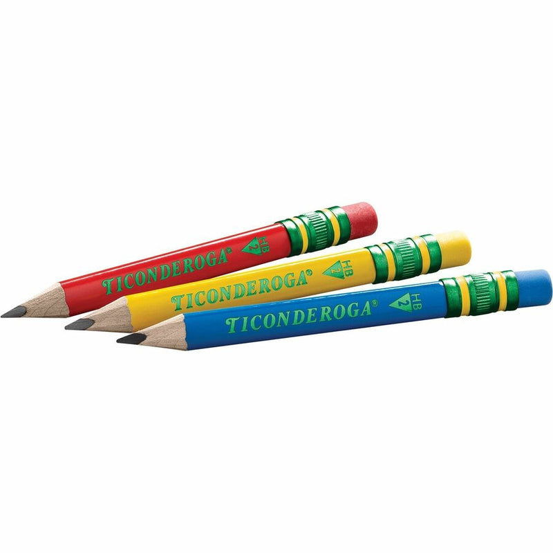 Dixon My First Short Pencils, Assorted Barrel, 12/Box (DIXX33112) Box of 12