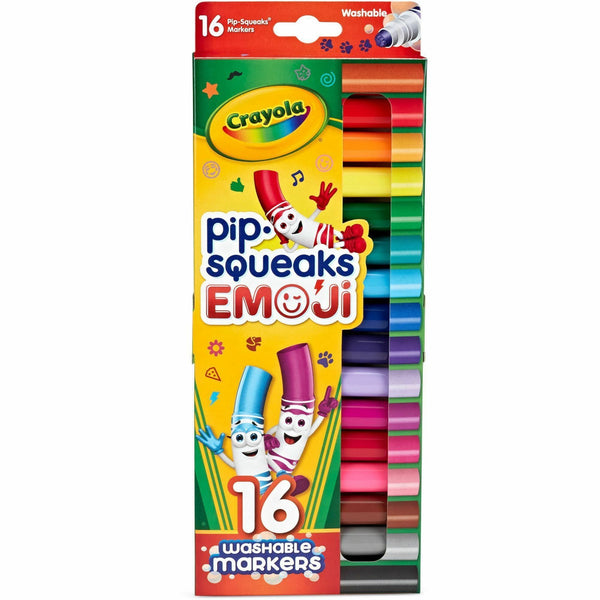 Crayola Pip Squeaks Marker Stamps, Assorted Ink, 16/Pack (CYO588717) Pack of 16