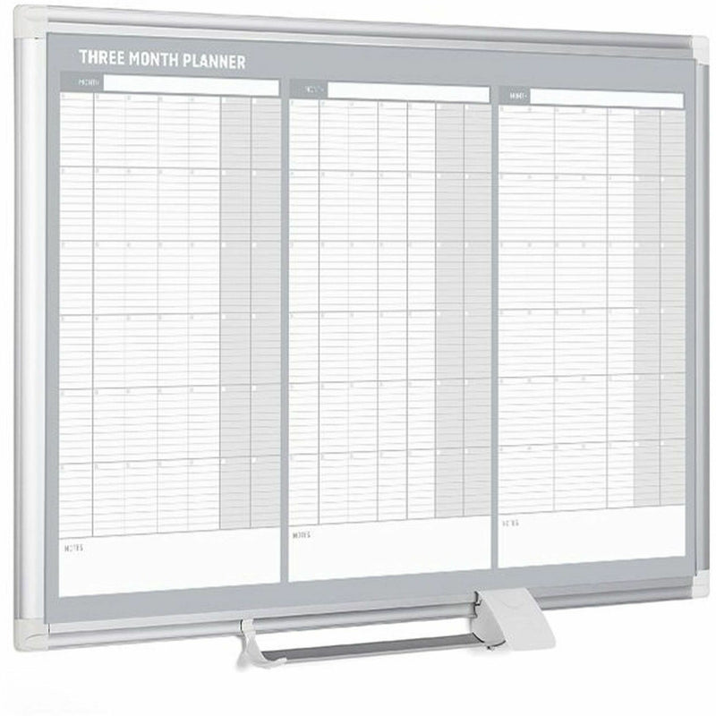 MasterVision Magnetic Dry Erase Calendar Board, 36 x 24, Silver Aluminum Frame (BVCGA03204830) Each