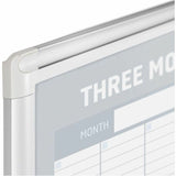 MasterVision Magnetic Dry Erase Calendar Board, 36 x 24, Silver Aluminum Frame (BVCGA03204830) Each