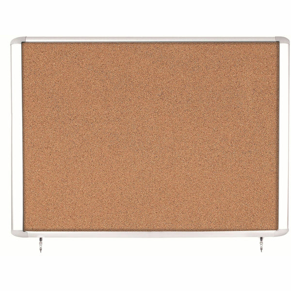 MasterVision Water-Resistant Enclosed Corkboard, 47" Board Height x 38.30" Board Width x 0.70" Board Depth (BVCVT380601760) Each