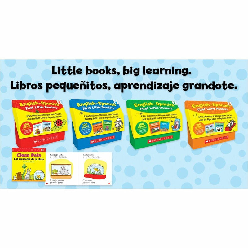 Scholastic First Little Readers Book Set Printed Book by Liza Charlesworth, Book, Grade Preschool-2, English, Spanish, Level B,100 Books (SHS1338668048) 1 Box