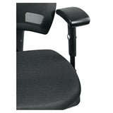 Alera® Alera Epoch Series Fabric Mesh Multifunction Chair, Supports Up to 275 lb, 17.63" to 22.44" Seat Height, Black (ALEEP42ME10B)