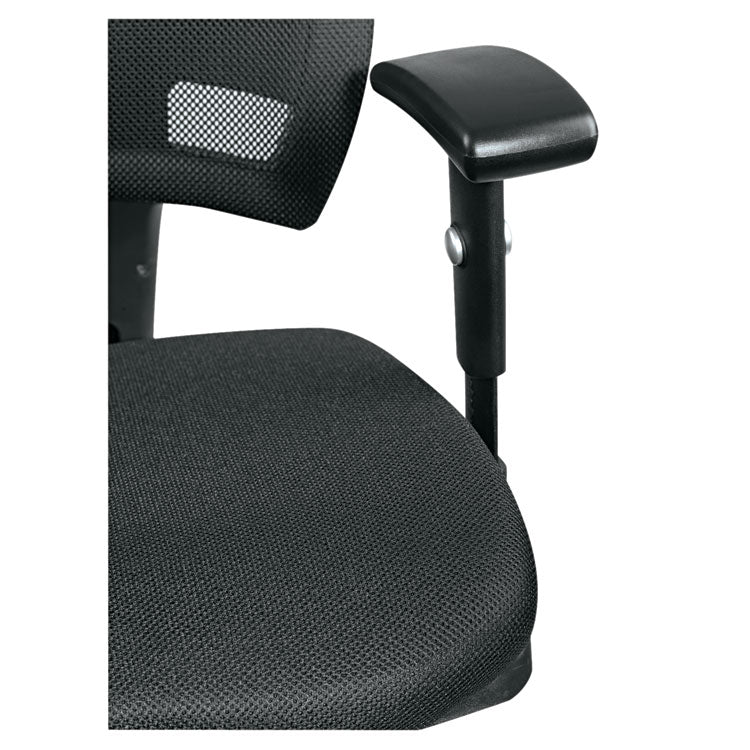 Alera® Alera Epoch Series Fabric Mesh Multifunction Chair, Supports Up to 275 lb, 17.63" to 22.44" Seat Height, Black (ALEEP42ME10B) Each