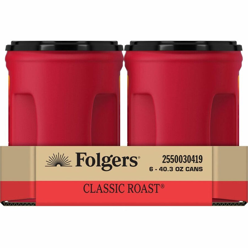 Folgers® Ground Canister Classic Roast Coffee, Medium, 6/Carton, 210/Pallet (FOL30419PL) 1 Pallet