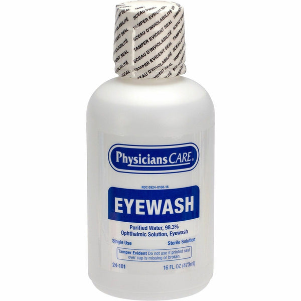 First Aid Only Sterile Ophthalmic Solution Eyewash, 16 fl oz, Sterile, For Eye Burning, Irritated Eyes (FAO24101) Each