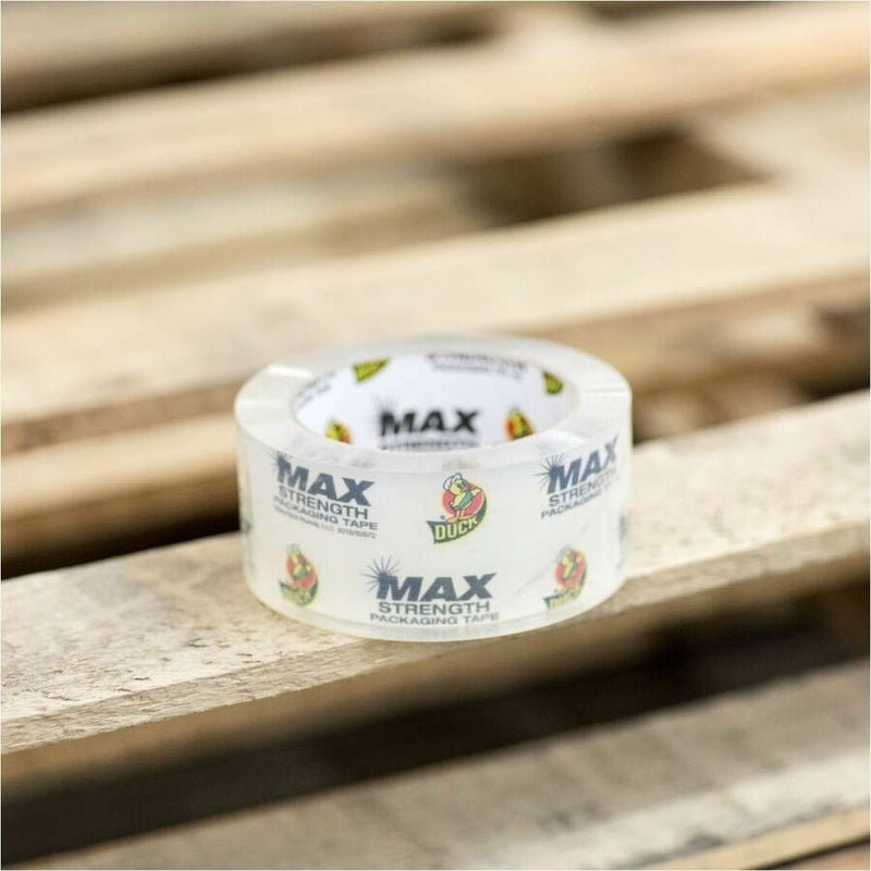 Duck Max Strength Packaging Tape, 54.60 yd Length x 1.88" Width, Clear, 12/Pack (DUC287734) Pack of 12