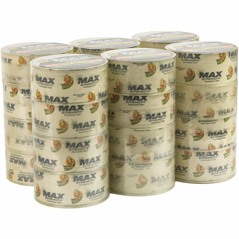 Duck Max Strength Packaging Tape, 54.60 yd Length x 1.88" Width, Clear, 24/Pack (DUC287735) Pack of 24