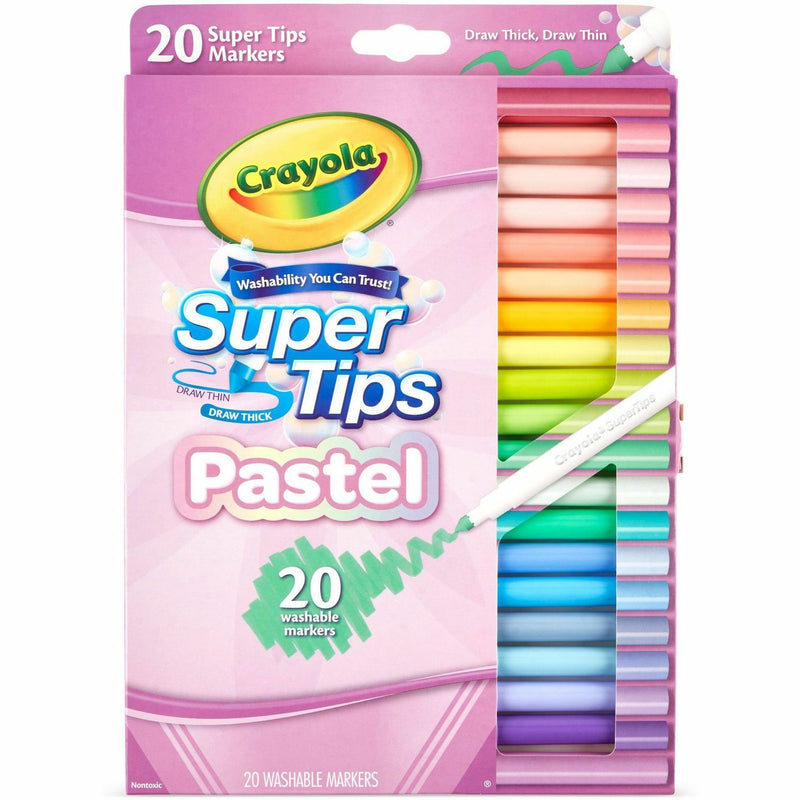 Crayola SuperTips Washable Markers, 20/Pack (CYO587516) Pack of 20