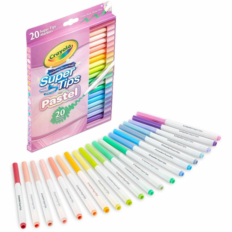 Crayola SuperTips Washable Markers, 20/Pack (CYO587516) Pack of 20