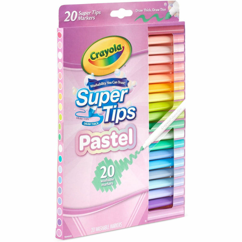 Crayola SuperTips Washable Markers, 20/Pack (CYO587516) Pack of 20