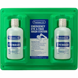 First Aid Only Twin-Bottle Eyewash Station, 1 quart, Clear (FAO24300) Each