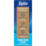 Ziploc® Grip n' Seal Freezer Bags, Medium Size, 1 quart Capacity, 7" Width x 7.43" Length, 38/Box (SJN351177) Box of 38