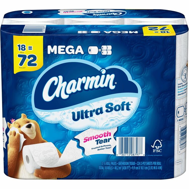 Charmin Ultra Soft Bath Tissue (PGC08797) Case of 18