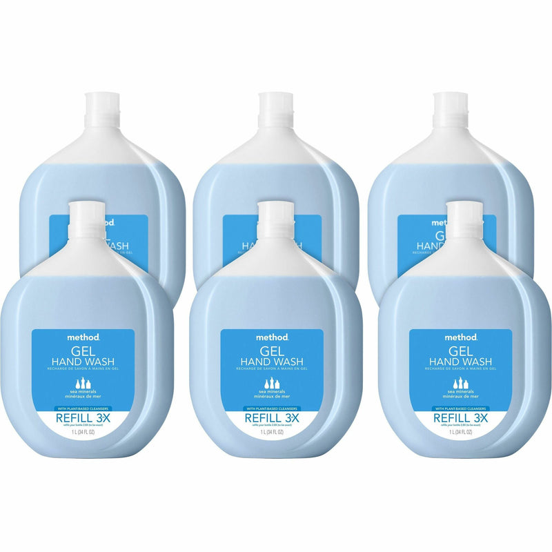 Method Sea Minerals Gel Hand Wash Refill, Sea Mineral Scent, 6/Carton (MTH327773CT) Case of 6